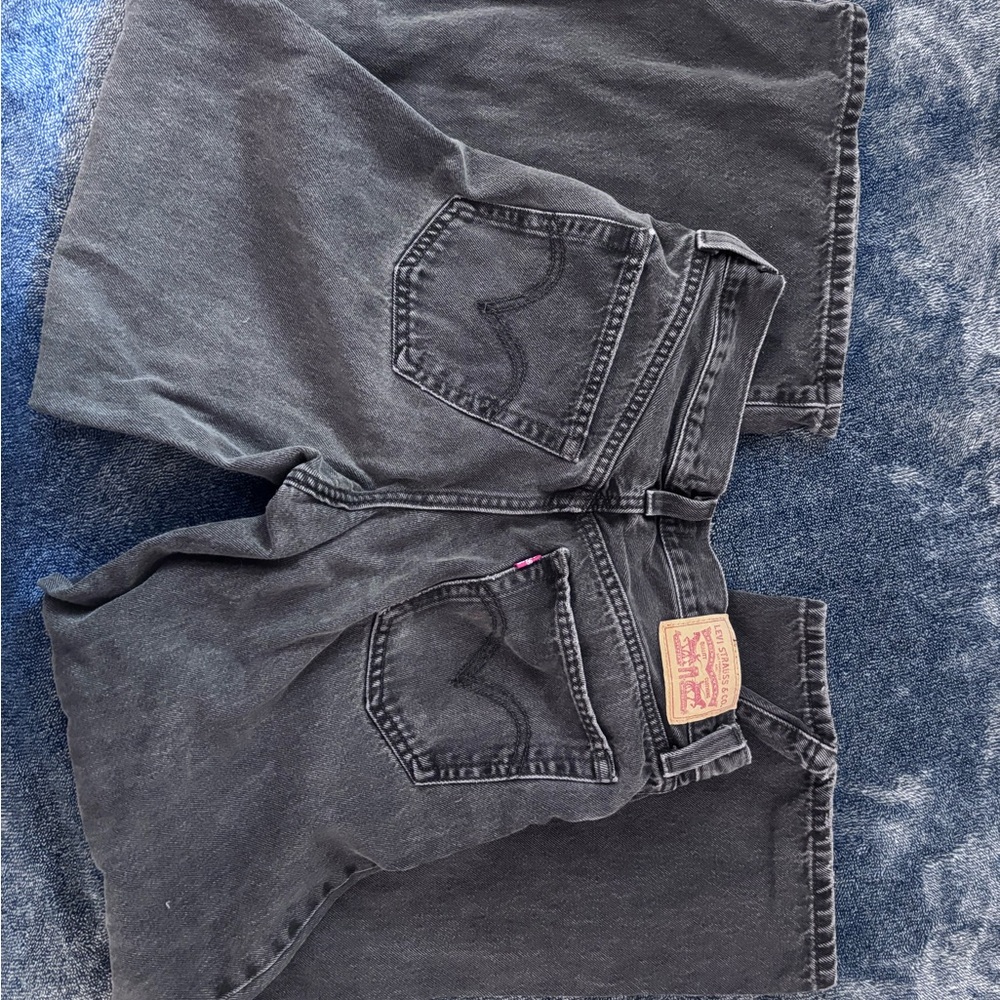 Levi's Charcoal Gray Baggy Jeans